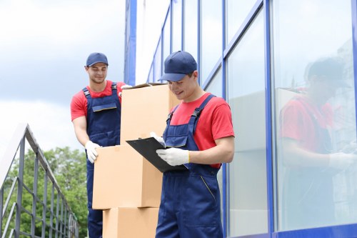 Van and mover service for a small London home move
