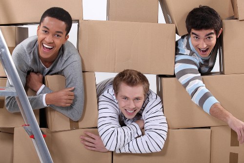 Person using an accessible movers website on a laptop