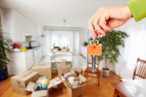 Commercial moving team planning an office relocation in London