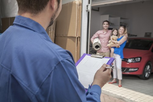 Safe moving team protecting property and staff during a relocation