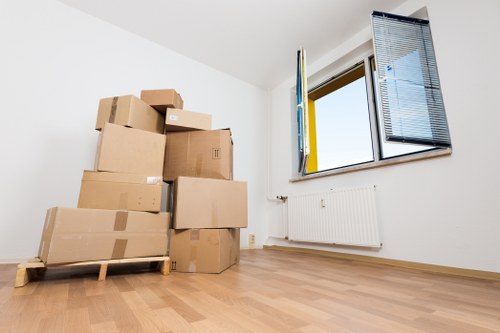 Packing and preparation for a London removals van