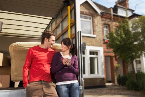 Local van loading for residential and office transport in London