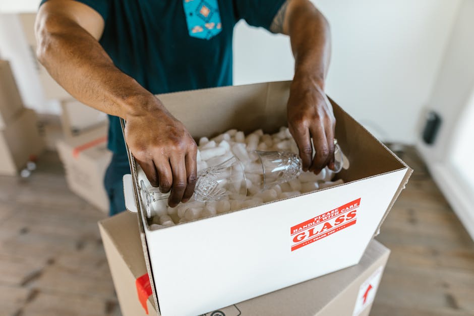 Packing fragile items for removals like a professional